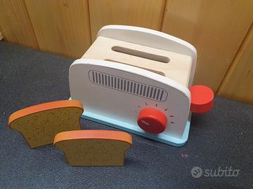 Tostapane giocattolo in legno per bambini