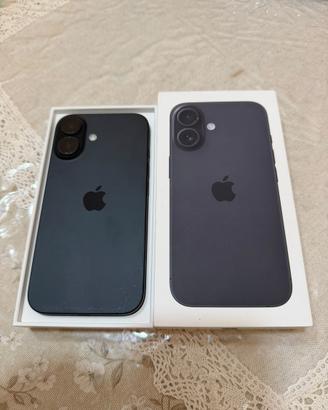 Iphone 16 128gb nero +cavo e scatola originale
