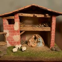 Casetta per presepe fatta a mano