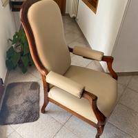 Poltrona reclinabile Luigi XVI  charme classico