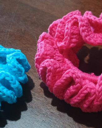 Elastici capelli cotone lavorati a mano uncinetto 