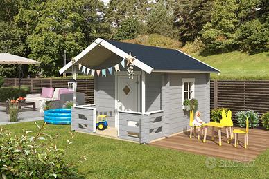 CASETTA IN LEGNO PER BAMBINI 2,15x2,9 (28mm)