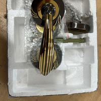 Gemini Maniglia porta nera e oro