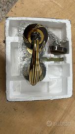 Gemini Maniglia porta nera e oro