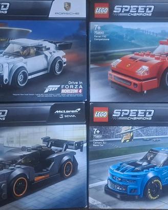 Lotto 4 LEGO Speed Champions - Sigillati (Fuori Pr
