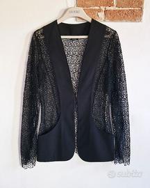 La Perla Lingerie Giacca nera di seta e pizzo.