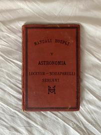 Manuale Hoepli 1878 Astronomia Lockyer-Schiaparell