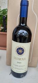 bottiglie sassicaia varie annate