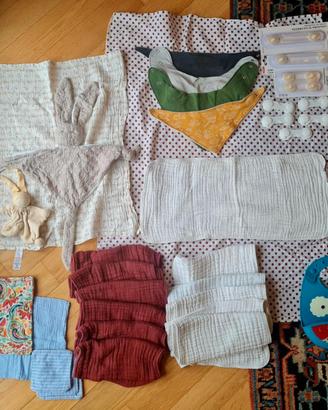 Set per bambini: lcoperte, asciugamani,  bavaglini