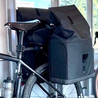 Coppia Borse bici 2×20 litri nere
