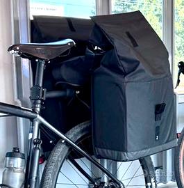 Coppia Borse bici 2×20 litri nere