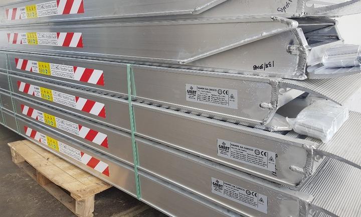 Rampe In Alluminio Per Escavatori Minipale