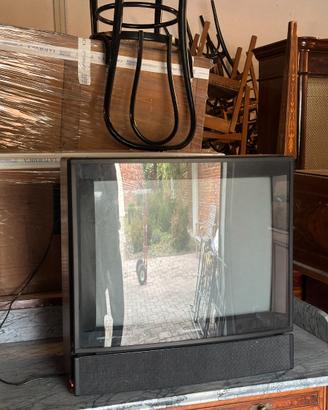 TV CRT Brionvega vintage con soundbar integrata
