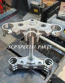 Honda cb 1300 piastre forcelle ricavate da pieno