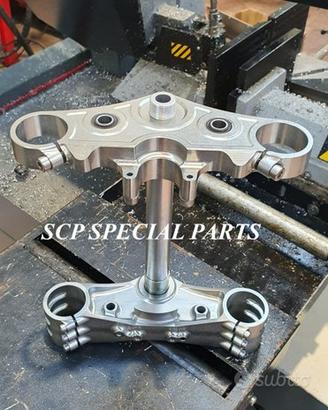 Honda cb 1300 piastre forcelle ricavate da pieno