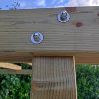 Gazebo in legno trattato