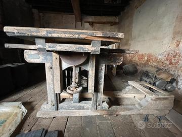 Banco pialla combinato d’epoca e motore elettrico