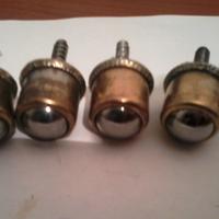 4 ruote a sfera rotanti 25mm con vite per legno