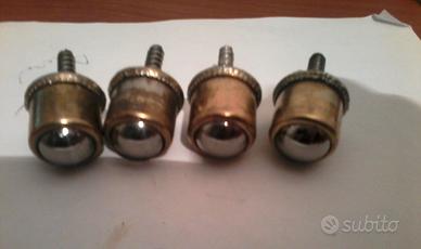 4 ruote a sfera rotanti 25mm con vite per legno