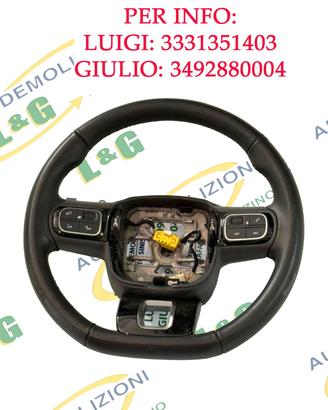 VOLANTE IN PELLE CITROEN C3 2021 CON COMANDI AL VO