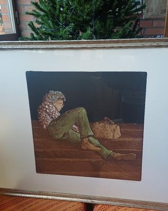 Incisione policroma pittore Angelo Tassi 