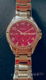 Orologio Fossil placcato oro e Swarovski