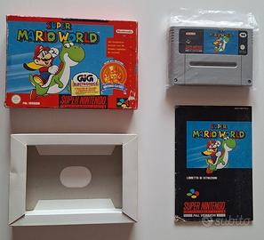 SUPER MARIO WORLD Super Nintendo PAL ITA completo