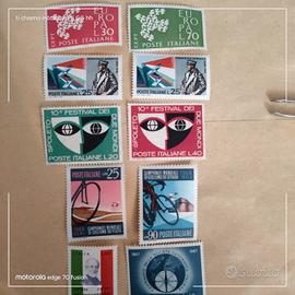 10 francobolli italiani nuovi del 1967