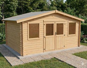 CASETTA DI LEGNO CORRADO 446x326x247h cm 28mm