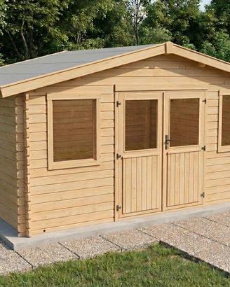 CASETTA DI LEGNO CORRADO 446x326x247h cm 28mm