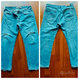 Jeans usati con strappi ultima moda tg 50 - 52