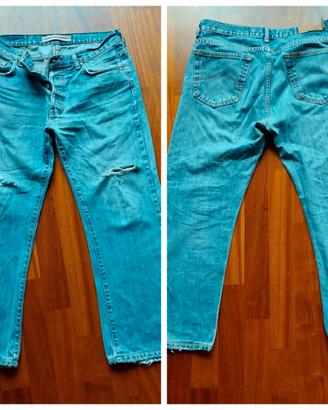 Jeans usati con strappi ultima moda tg 50 - 52