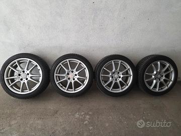 4 CERCHI IN LEGA MERCEDES + GOMME 4 STAGIONI