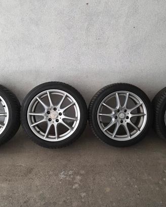 4 CERCHI IN LEGA MERCEDES + GOMME 4 STAGIONI