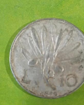 Moneta 10 lire 1949