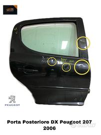 PORTIERA POSTERIORE DESTRA PEUGEOT 207 1° Serie (