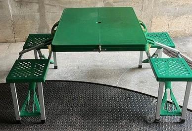 SET PIC NIC PIEGHEVOLE TAVOLO + PANCHE