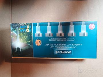 5 luci led da giardino 