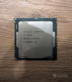 CPU Intel i5-7500 socket 1151 dissipatore e RAM