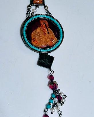 Les Nereides - collana in ceramica e perline