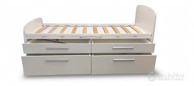 Letto singolo piu cassettoni piu scrivania