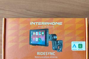 Display moto CarPlay + Interfono casco Interphone 