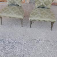 coppia poltroncine anni 50 tessuto floreale