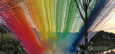 smoke bomb fumogeni colorati ventaglio