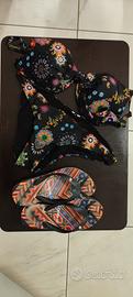 Desigual-coordinato costume da bagno e infradito
