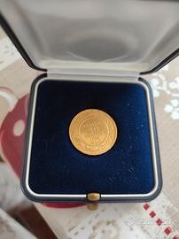 moneta oro tunisina 20 franchi 1898