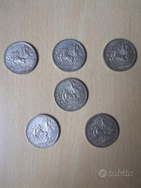Monete da 2 Lire "Quadriga Briosa" argento