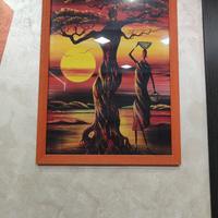 Quadro etnico con cornice 