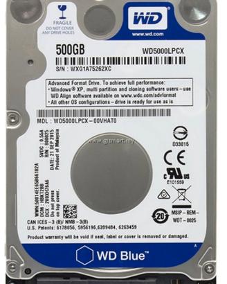 Hdd WD 500gb 2,5”