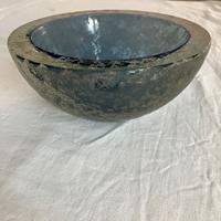Vaso vetro corroso di Murano Seguso vetri d'arte